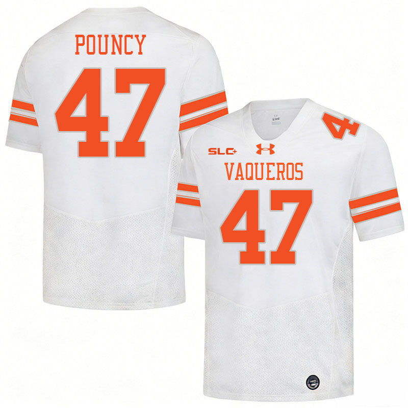 UT Rio Grande Valley Vaqueros #47 Amari Pouncy College Football Jerseys,Uniforms-White